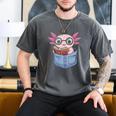 Readsalotl Axolotl Reading Book Lover Reading Pocket Axolotl Men's Comfort Colors T-Shirt Pepper Readsalotl Axolotl Reading Book Lover Reading Pocket Axolotl Men's Comfort Colors T-Shirt Pepper