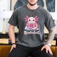 Readsalotl Axolotl Reading Cute Book Lover Bookworm Men's Comfort Colors T-Shirt Pepper