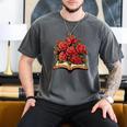 Red Roses Flowers Book Floral Men's Comfort Colors T-Shirt Pepper Red Roses Flowers Book Floral Men's Comfort Colors T-Shirt Pepper