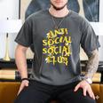Retro Anti Social Club Bees Introvert Women Men Men's Comfort Colors T-Shirt Pepper