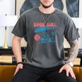 Retro Book Girl Summer Beach Vacation For Book Lover Men's Comfort Colors T-Shirt Pepper