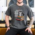 Retro I Just Want To Read Books And Pet Cats Cat For Men Women Kids Men's Comfort Colors T-Shirt Pepper