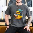 Rubber Duck Reading Book Rubber Duckie Reader Coffee Lover Men's Comfort Colors T-Shirt Pepper