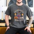 Salem Witch Book Club Bookish Halloween Raccoon Witchcraft Men's Comfort Colors T-Shirt Pepper