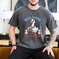 Silly Goose With Books Teacher Club School Educator Men's Comfort Colors T-Shirt Pepper Silly Goose With Books Teacher Club School Educator Men's Comfort Colors T-Shirt Pepper
