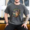Sloth Reading a Book Lazy Sloth Bookworm Men's Comfort Colors T-Shirt Pepper Sloth Reading a Book Lazy Sloth Bookworm Men's Comfort Colors T-Shirt Pepper