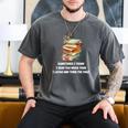 Sometimes I Think I Read Too Much For Books Lover Men's Comfort Colors T-Shirt Pepper