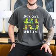 Sorry Can't Books Bye Dinosaur Librarian Bookworm Teacher Men's Comfort Colors T-Shirt Pepper