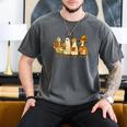 Spooky Halloween Book Lover Halloween Reading Goose Men's Comfort Colors T-Shirt Pepper