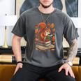 Squirrel Reading Book Lovers Fall Leaves Library Books Men's Comfort Colors T-Shirt Pepper Squirrel Reading Book Lovers Fall Leaves Library Books Men's Comfort Colors T-Shirt Pepper