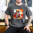 Squirrel Reading Comic Book On Autumn Branch Glasses Leaves Men's Comfort Colors T-Shirt Pepper