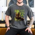Star Wars The Book Of Boba Fett Neon Boba Fett Lives Poster Men's Comfort Colors T-Shirt Pepper