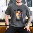 Teacher Snail With Glasses On Books Cute Pre-K Kindergarten Men's Comfort Colors T-Shirt Pepper