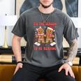 Tis The Season Reading Christmas Shirt Book Lovers Teacher Men's Comfort Colors T-Shirt Pepper