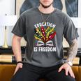 History Education Is Freedom Books Black History Premium Tri-Blend Men's Comfort Colors T-Shirt Pepper