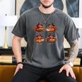 Turkey Reading Books Shirt Thanksgiving Turkey Bookworm Men's Comfort Colors T-Shirt Pepper