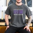 Never Underestimate Girl With A Book Women Inspiration Quote Men's Comfort Colors T-Shirt Pepper