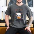 Unearth a Story Cute Kitten Summer Reading 2026 Cat Book Men's Comfort Colors T-Shirt Pepper