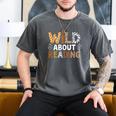 Wild About Reading Animal Bookworm Library Book Lover Reader Men's Comfort Colors T-Shirt Pepper Wild About Reading Animal Bookworm Library Book Lover Reader Men's Comfort Colors T-Shirt Pepper