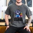 Wild About Reading Book Lover Gorilla Men's Comfort Colors T-Shirt Pepper