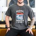 Winter Reading Book Bookworm Winter Men's Comfort Colors T-Shirt Pepper