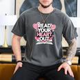 Women Read Your Heart Out Valentine's Day Teacher Book Men's Comfort Colors T-Shirt Pepper