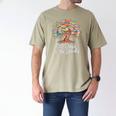 100th Day Of School Books Tree Reading Men's Comfort Colors T-Shirt Khaki
