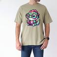 Adorable Book Lover Basilisk With Reading Glasses Cute Men's Comfort Colors T-Shirt Khaki Adorable Book Lover Basilisk With Reading Glasses Cute Men's Comfort Colors T-Shirt Khaki