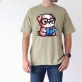 Adorable Book Lover Bulldog With Reading Glasses Cute Raglan Baseball Tee Men's Comfort Colors T-Shirt Khaki Adorable Book Lover Bulldog With Reading Glasses Cute Raglan Baseball Tee Men's Comfort Colors T-Shirt Khaki