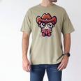 Adorable Book Lover Cowboy With Reading Glasses Cute Men's Comfort Colors T-Shirt Khaki Adorable Book Lover Cowboy With Reading Glasses Cute Men's Comfort Colors T-Shirt Khaki