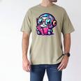 Adorable Book Lover Robot With Reading Glasses Cute Men's Comfort Colors T-Shirt Khaki