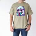 Adorable Book Lover Yeti With Reading Glasses Cute Men's Comfort Colors T-Shirt Khaki Adorable Book Lover Yeti With Reading Glasses Cute Men's Comfort Colors T-Shirt Khaki