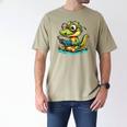 Alligator Reading a Book Animal Men's Comfort Colors T-Shirt Khaki Alligator Reading a Book Animal Men's Comfort Colors T-Shirt Khaki