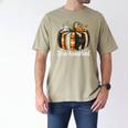 Boo-Kmarked Fall Pumpkin Books Halloween Teacher Teaching Men's Comfort Colors T-Shirt Khaki Boo-Kmarked Fall Pumpkin Books Halloween Teacher Teaching Men's Comfort Colors T-Shirt Khaki