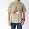Book Christmas Tree Bookworm Gingerbread Man Snowman Reading Men's Comfort Colors T-Shirt Khaki Book Christmas Tree Bookworm Gingerbread Man Snowman Reading Men's Comfort Colors T-Shirt Khaki