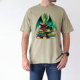 Book Dragon Reading Books Men's Comfort Colors T-Shirt Khaki Book Dragon Reading Books Men's Comfort Colors T-Shirt Khaki
