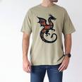 Book Lover Bookworm Reading Books Dragon Men's Comfort Colors T-Shirt Khaki