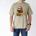 Book Lover Sloth Reading Bookish Library Read Books Be Kind Men's Comfort Colors T-Shirt Khaki Book Lover Sloth Reading Bookish Library Read Books Be Kind Men's Comfort Colors T-Shirt Khaki