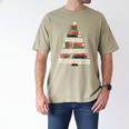 Book Merry Little Christmas Tree Holiday Men's Comfort Colors T-Shirt Khaki Book Merry Little Christmas Tree Holiday Men's Comfort Colors T-Shirt Khaki