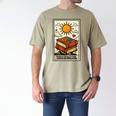 Book Reading Tarot Card The Reader Men's Comfort Colors T-Shirt Khaki