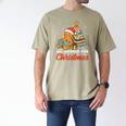 All Booked For Christmas Gingerbread Christmas Tree Book Kid Men's Comfort Colors T-Shirt Khaki