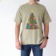 Bookmas Christmas Book Tree Book Lover English Teacher Men's Comfort Colors T-Shirt Khaki Bookmas Christmas Book Tree Book Lover English Teacher Men's Comfort Colors T-Shirt Khaki