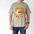 Books And BER Months Fall Librarian Reading Halloween Men's Comfort Colors T-Shirt Khaki