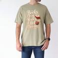 Books Cozy Nooks Hot Cocoa Winter Reading Warmth Comfort Men's Comfort Colors T-Shirt Khaki Books Cozy Nooks Hot Cocoa Winter Reading Warmth Comfort Men's Comfort Colors T-Shirt Khaki