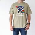 Books Ninja Read Reading Librarian Book Toddler Boys Kids Men's Comfort Colors T-Shirt Khaki Books Ninja Read Reading Librarian Book Toddler Boys Kids Men's Comfort Colors T-Shirt Khaki