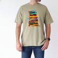 Books Painting Colorful Art Abstract Graphic Books Men's Comfort Colors T-Shirt Khaki