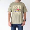 I Like My Books With a Side Of Panic Thriller Men's Comfort Colors T-Shirt Khaki I Like My Books With a Side Of Panic Thriller Men's Comfort Colors T-Shirt Khaki