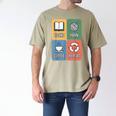 Books Yarn Coffee Repeat Crocheting Men's Comfort Colors T-Shirt Khaki