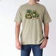 Botanical Garden Plants With Books Men's Comfort Colors T-Shirt Khaki Botanical Garden Plants With Books Men's Comfort Colors T-Shirt Khaki