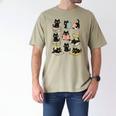 Cats Reading Books Cat Lover Men's Comfort Colors T-Shirt Khaki